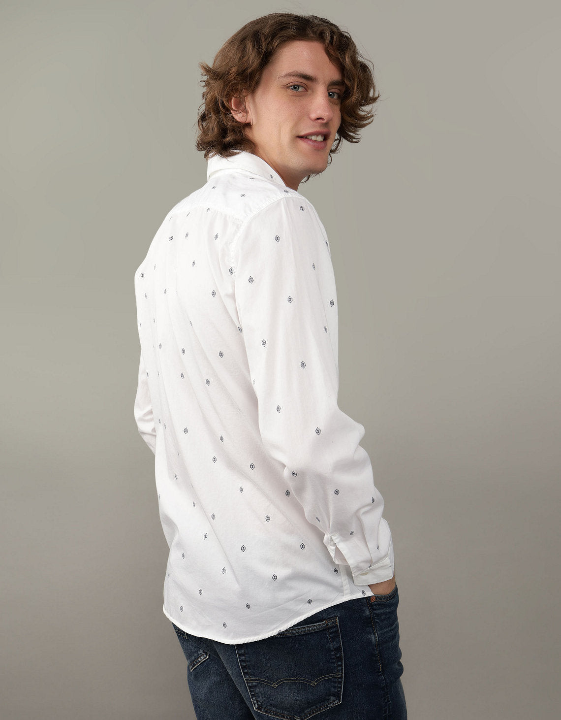 Camisa AE Slim fit Everyday - Blanco 0153_2580_101_ob