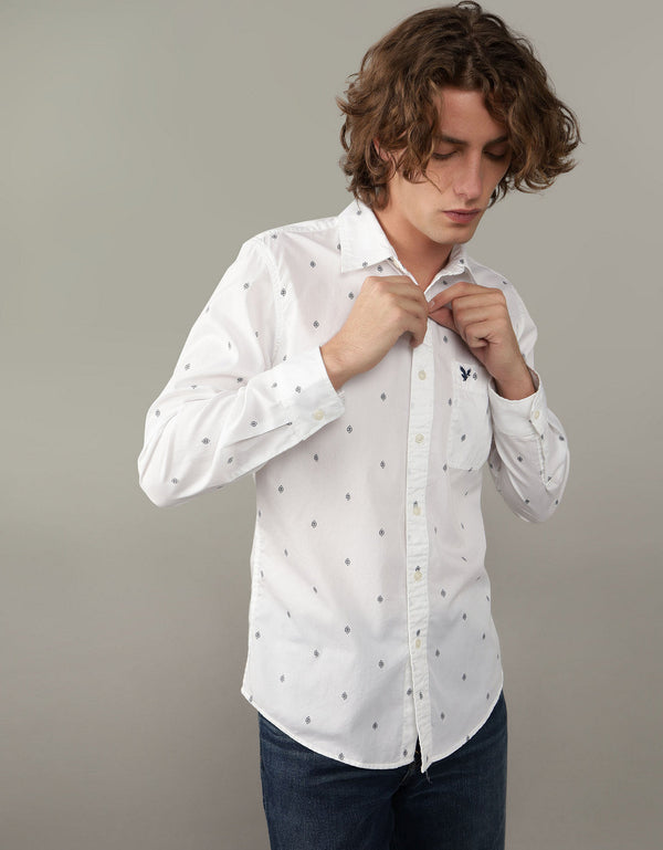 Camisa AE Slim fit Everyday - Blanco