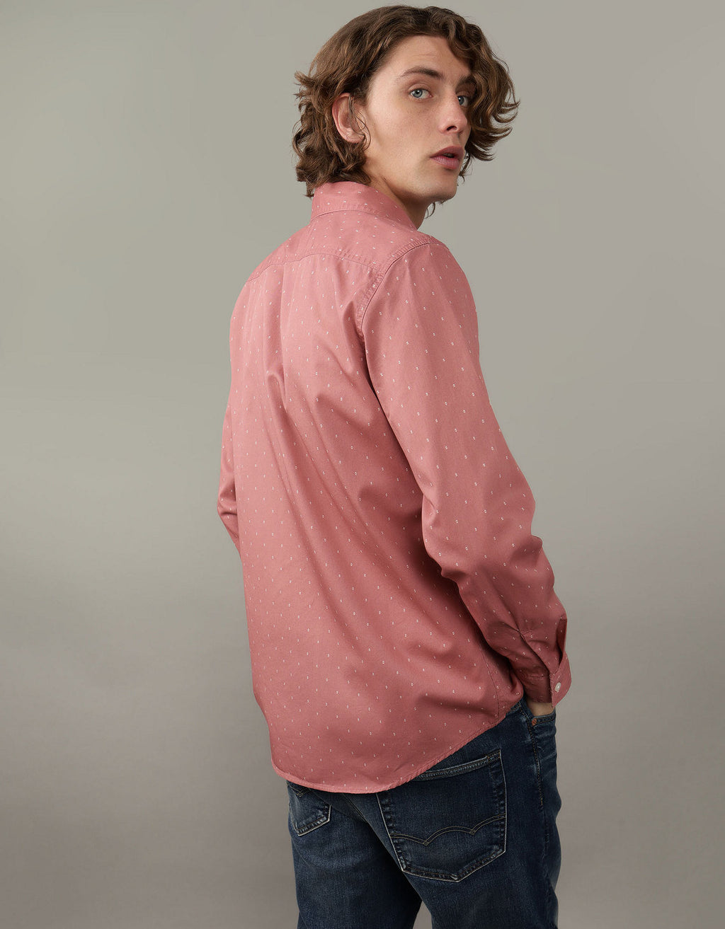 Camisa AE Slim fit Everyday - Rojo 0153_2580_600_ob
