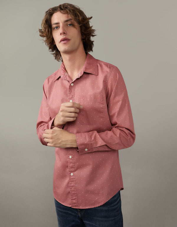 Camisa AE Slim fit Everyday - Rojo