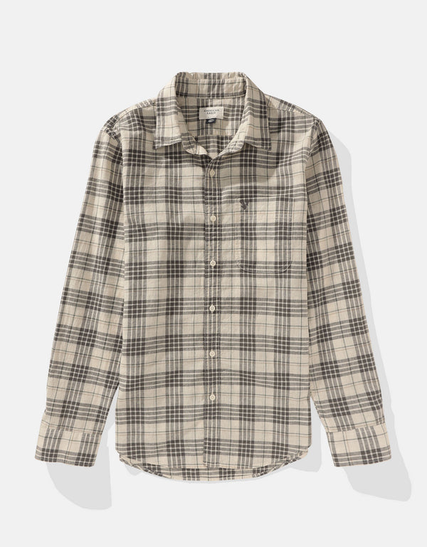 Camisa de Cuadros Manga Larga Hombre AE - Generico