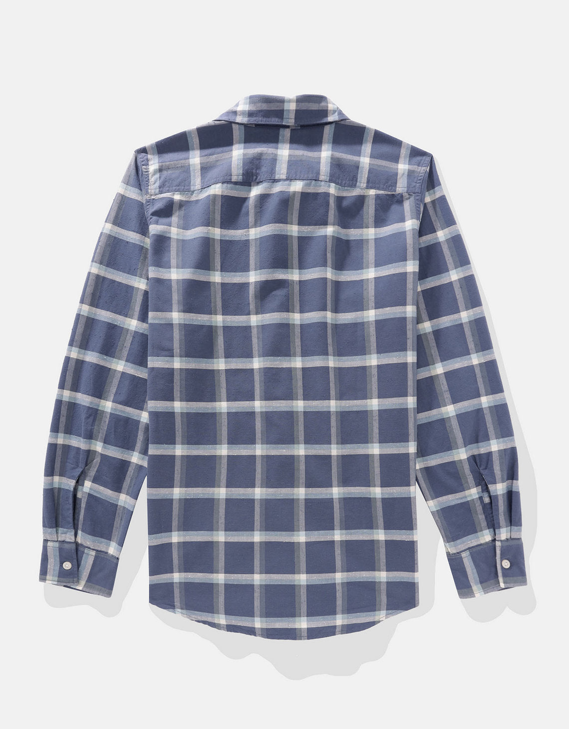 Camisa de Cuadros Manga Larga Hombre AE - Naval 0153_2642_410_b