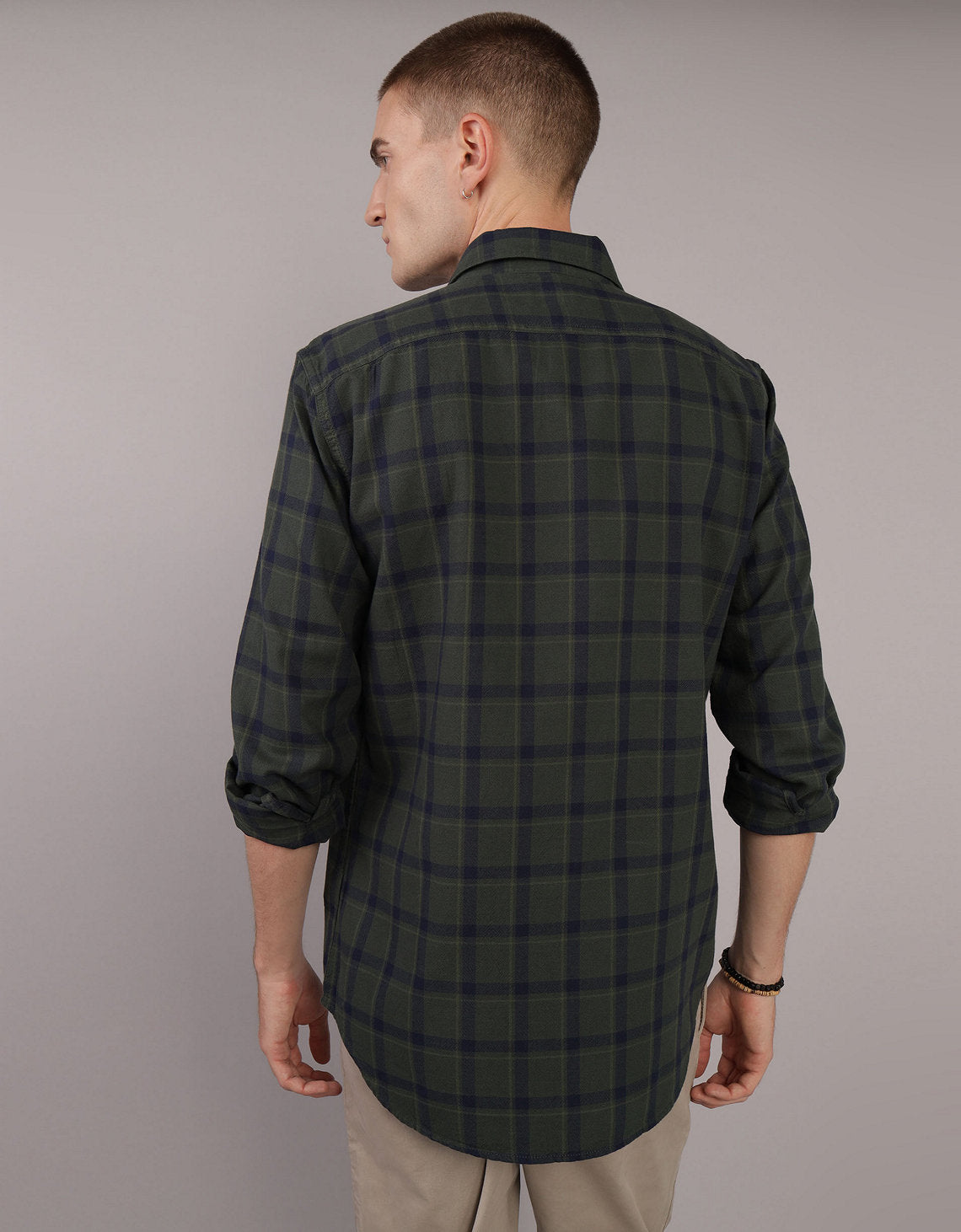 Camisa Manga Larga con patrón de cuadros Hombre AE - Generico 0153_2659_309_ob