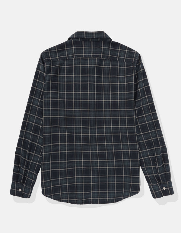 Camisa Manga Larga con patrón de cuadros Hombre AE - Azul