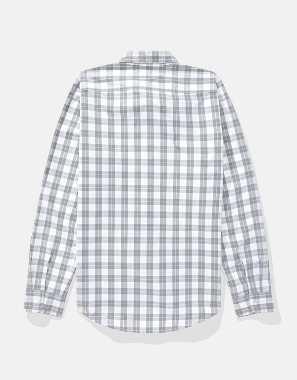 Camisa de Oxford Slim Fit Everyday Ae - Gris