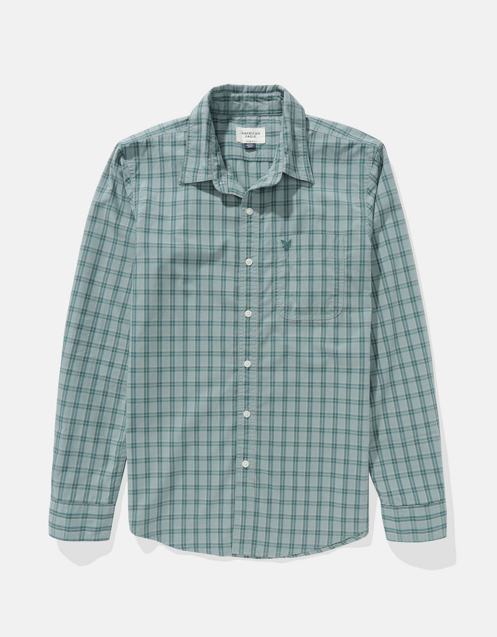 Camisa de Oxford Slim Fit Everyday Ae - Verde 0153_2722_350_f