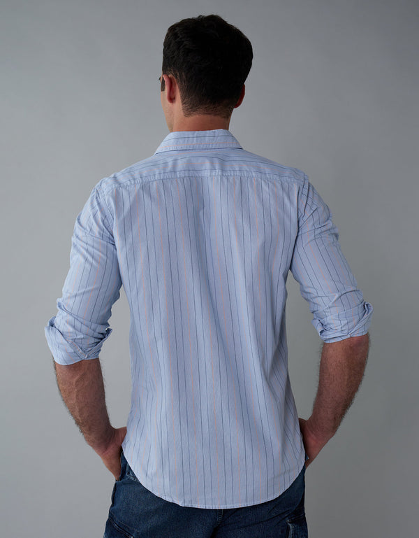 Camisa de Oxford Slim Fit Everyday Ae - Azul