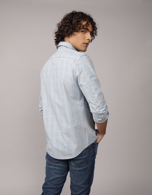 Camisa de Oxford Slim Fit Everyday Ae - Azul