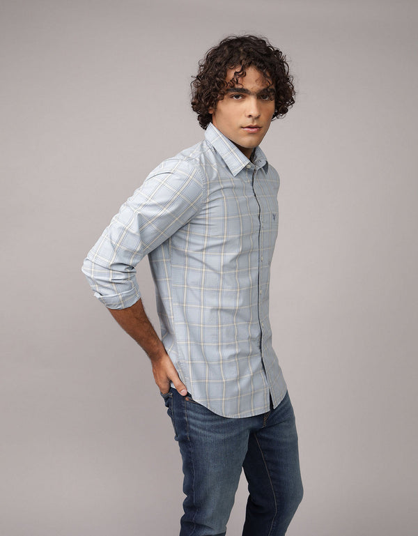 Camisa de Oxford Slim Fit Everyday Ae - Azul