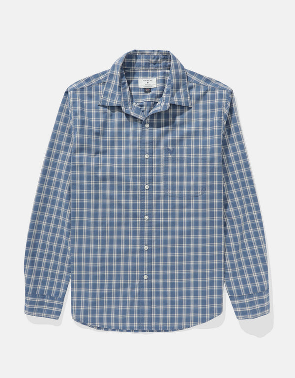 Camisa de Oxford Slim Fit Everyday Ae - Azul