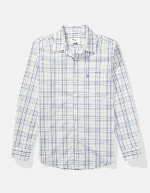 Camisa de Oxford Slim Fit Everyday Ae - Azul