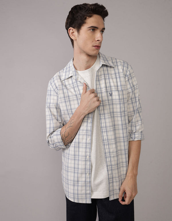 Camisa de Oxford Slim Fit Everyday Ae - Azul