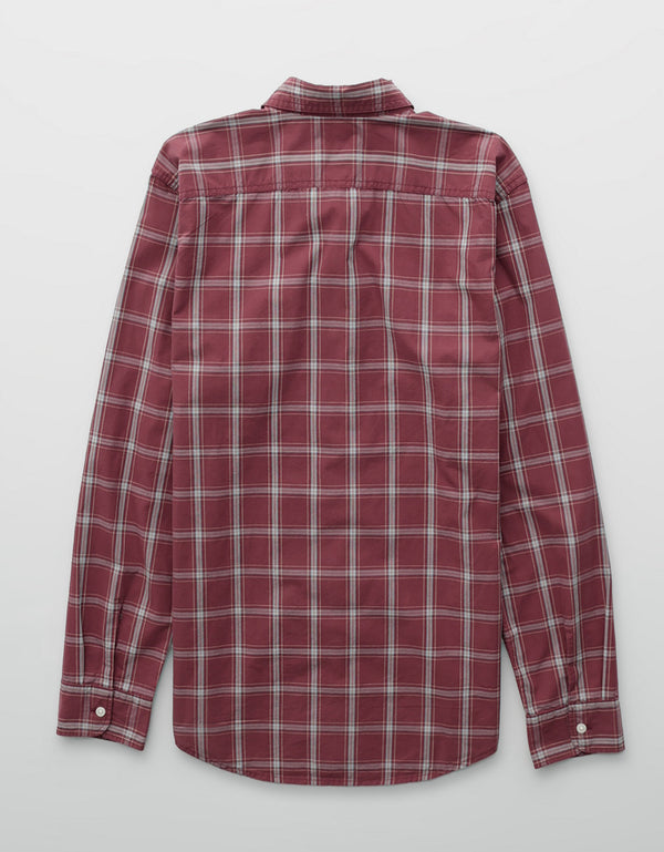 Camisa de Oxford Slim Fit Everyday Ae - Rojo