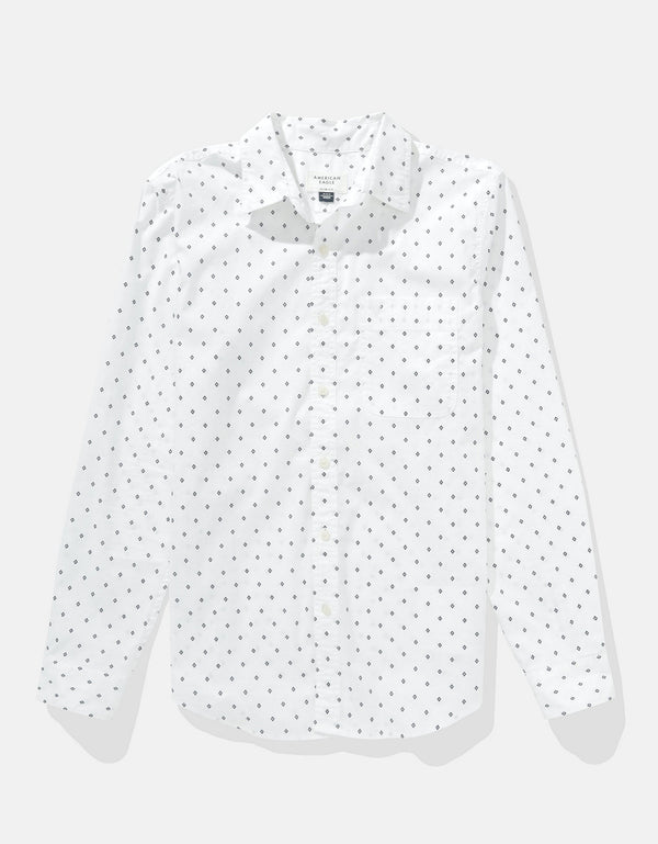 Camisa Ae Oxford con botones - Blanco