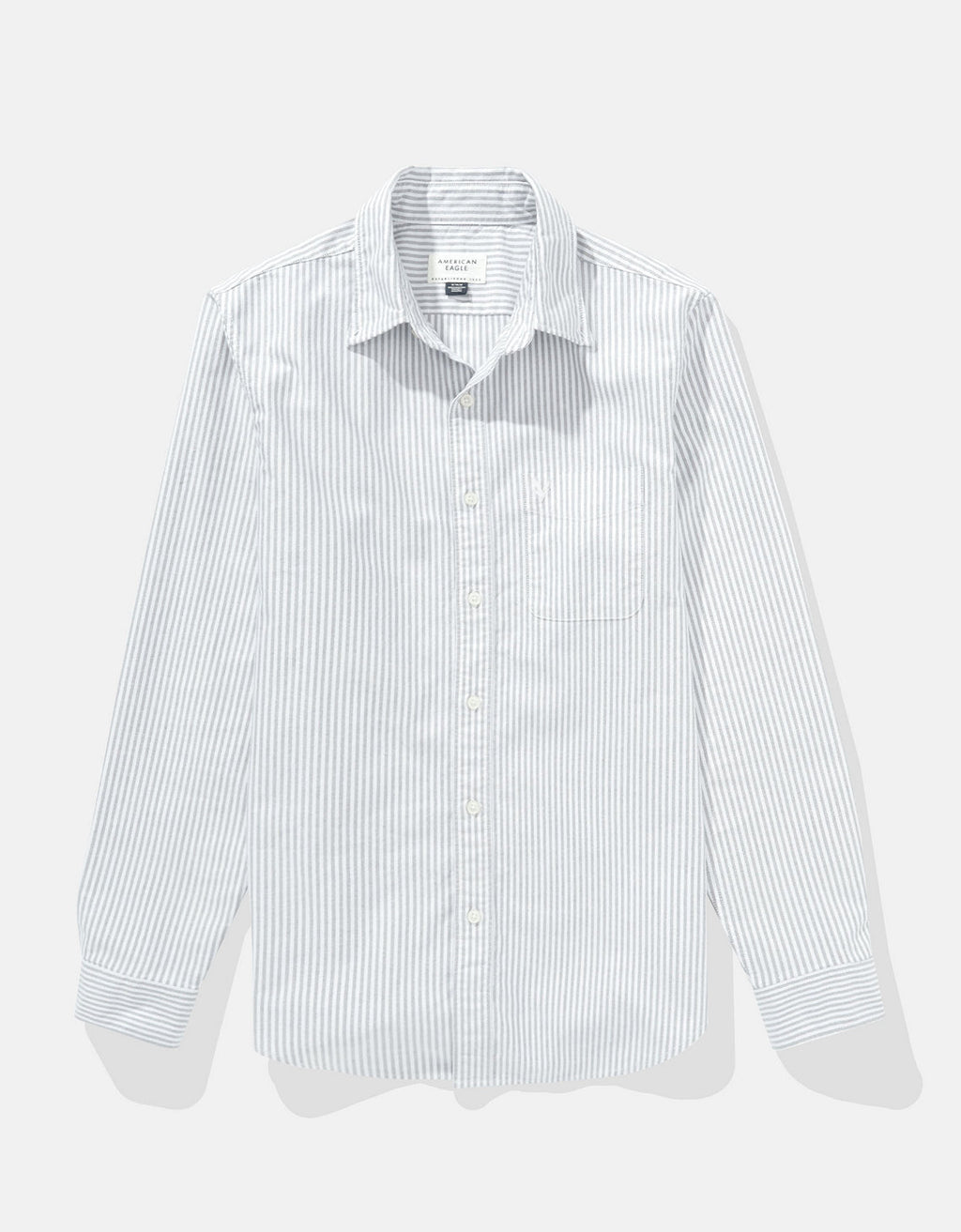 Camisa de Oxford Slim Fit Everyday Ae - Gris 0153_2830_050_f