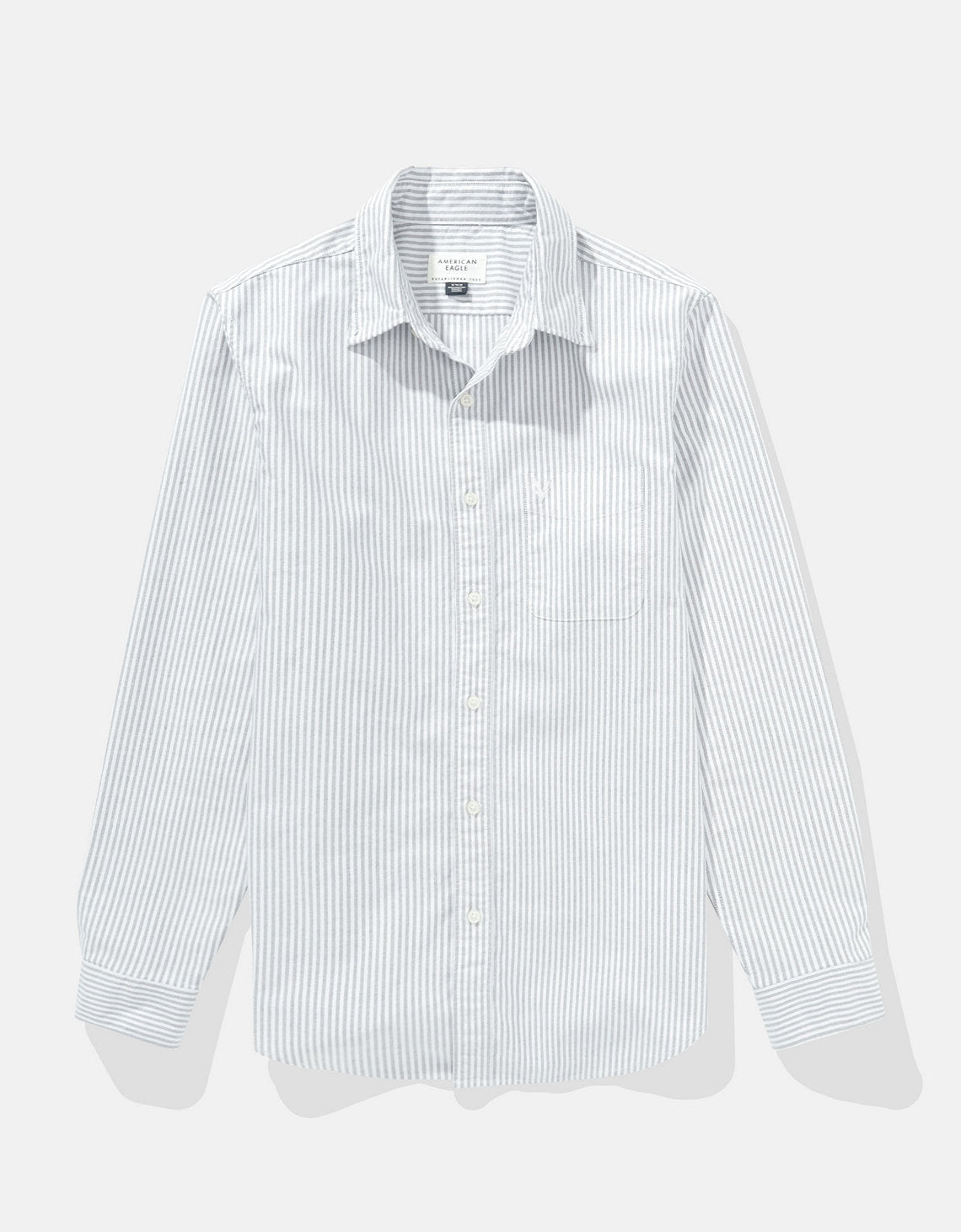 Camisa de Oxford Slim Fit Everyday Ae - Gris 0153_2830_050_f