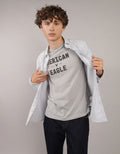 Camisa de Oxford Slim Fit Everyday Ae - Gris 0153_2830_050_of