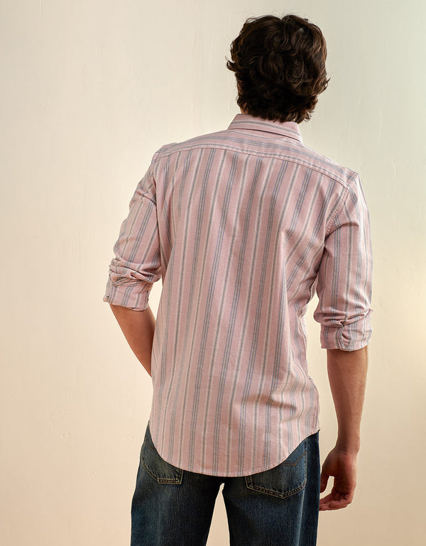 Camisa de Oxford Slim Fit Everyday Ae - Rosa 0153_2830_169_ob