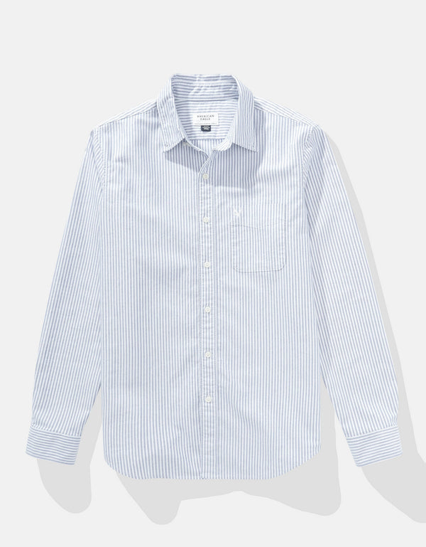 Camisa de Oxford Slim Fit Everyday Ae - Azul