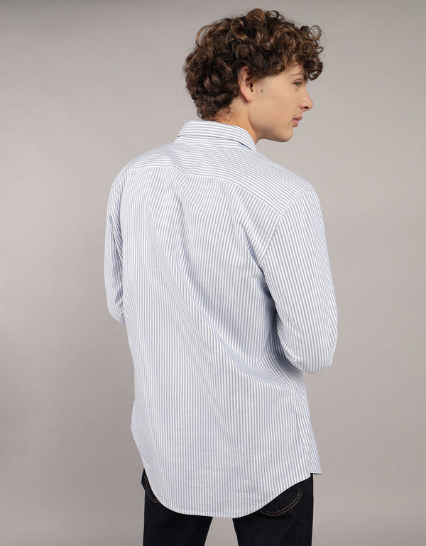 Camisa de Oxford Slim Fit Everyday Ae - Azul