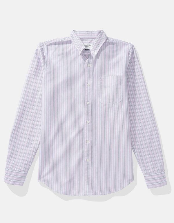 Camisa de Oxford Slim Fit Everyday Ae - Morado