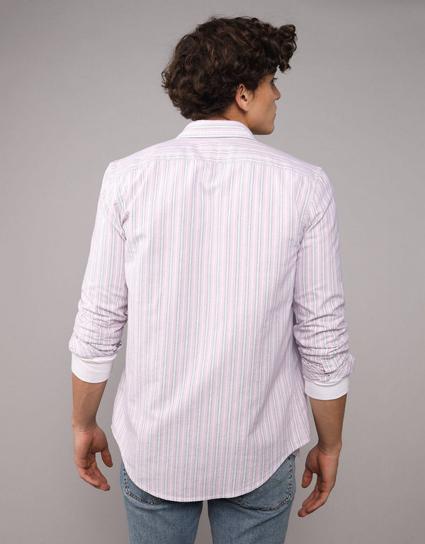 Camisa de Oxford Slim Fit Everyday Ae - Morado