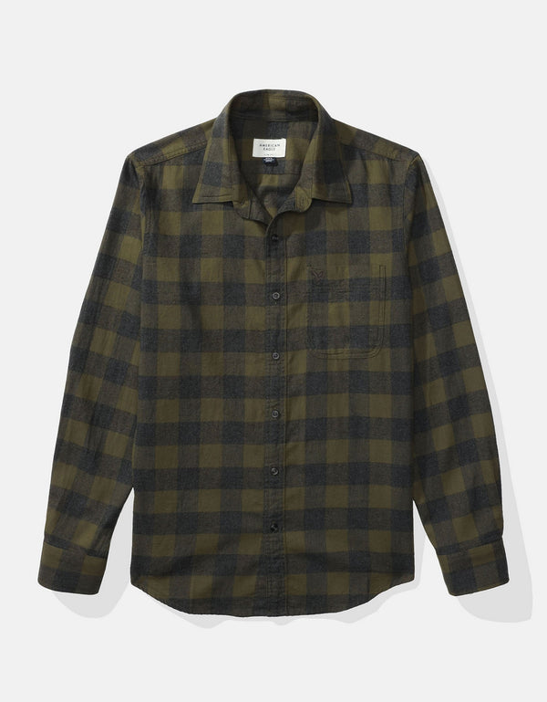 Camisa Slim Fit Everyday Ae - Verde