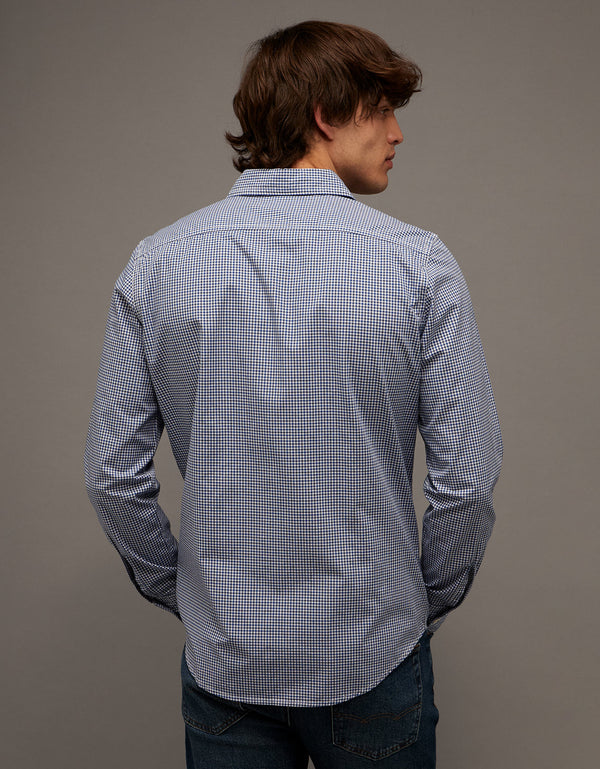 Camisa de Oxford Abotonada Ae - Azul