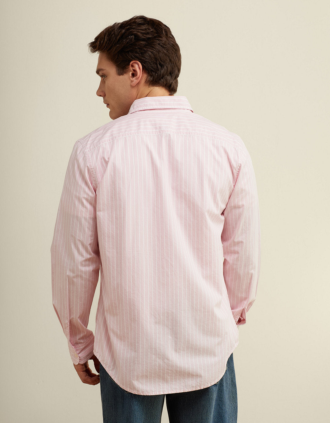 Camisa de Oxford Abotonada Ae - Rosa 0153_3016_615_ob