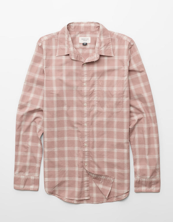 Camisa de Oxford Abotonada Ae - Rojo