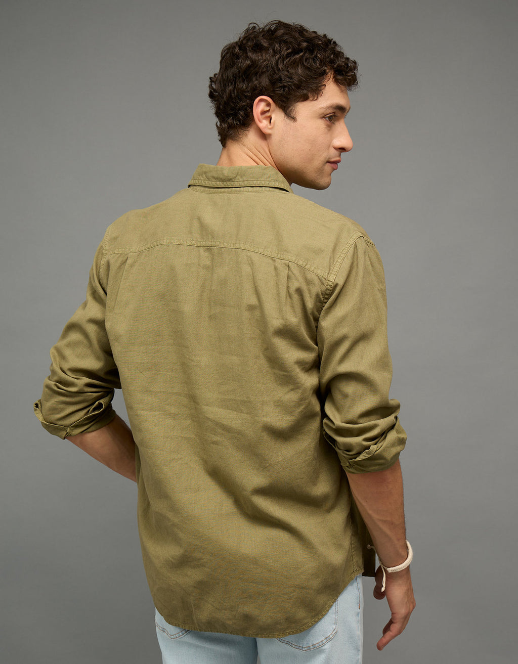 Camisa de Lino con Botones Ae - Generico 0153_3024_309_ob