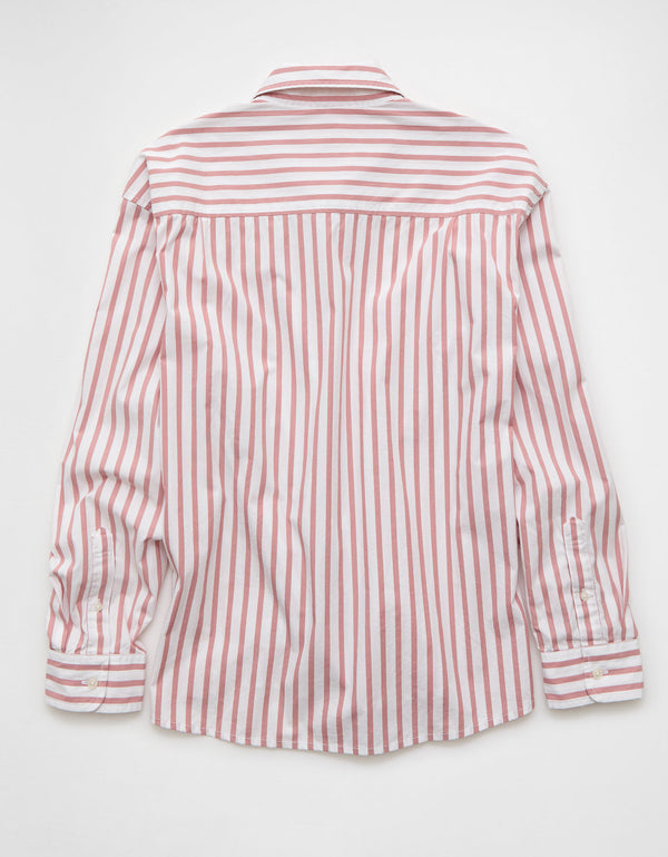 Camisa de Popelina con Botones Ae - Rosa