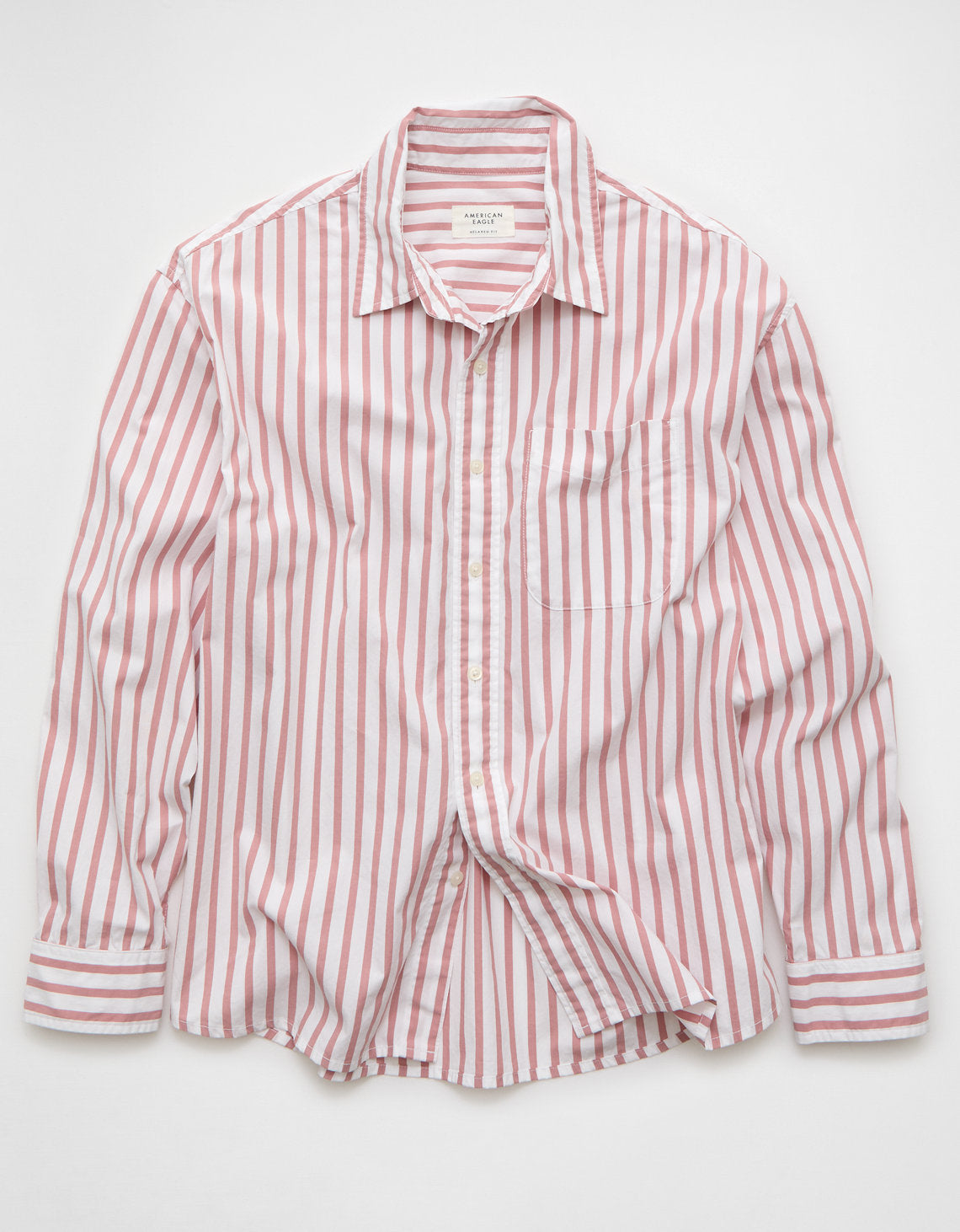 Camisa de Popelina con Botones Ae - Rosa 0153_3025_615_f