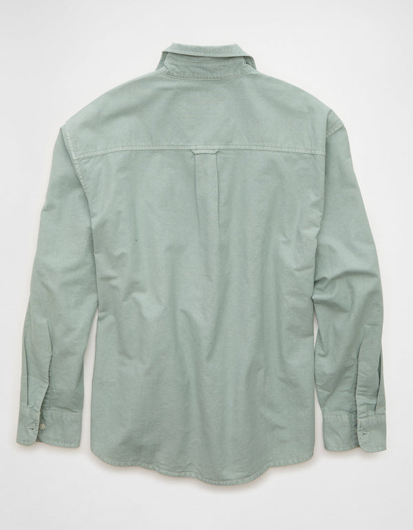 Camisa de Oxford con Botones Ae - Verde