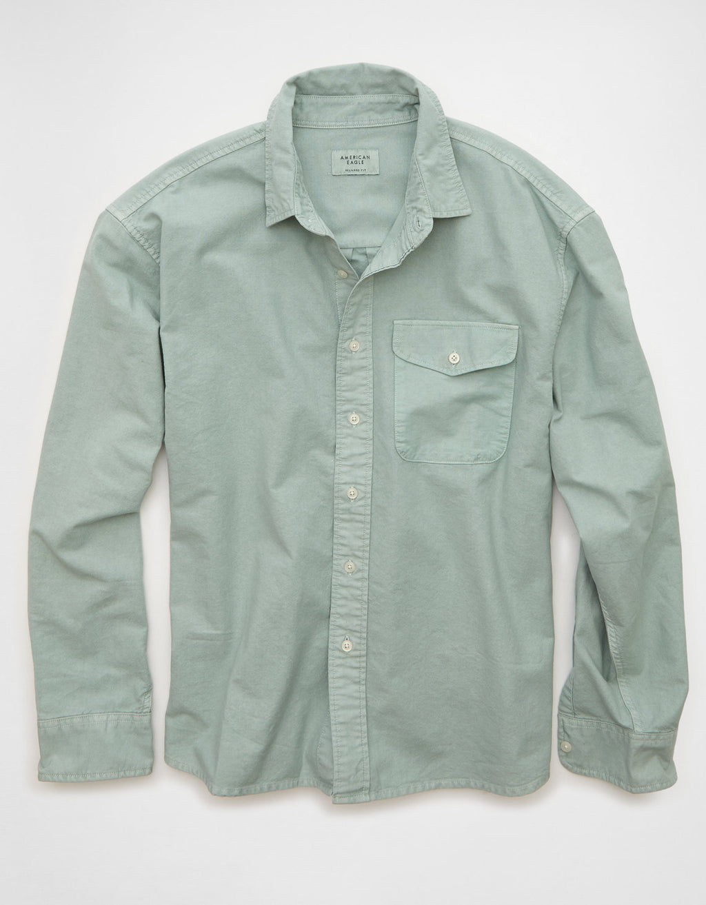 Camisa de Oxford con Botones Ae - Verde 0153_3026_318_f