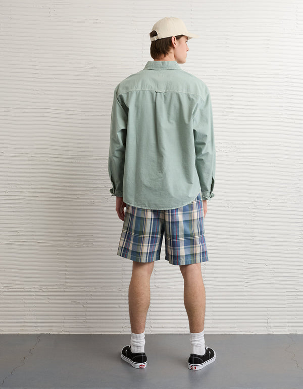 Camisa de Oxford con Botones Ae - Verde