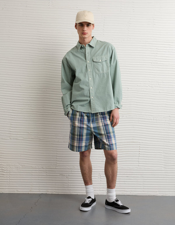 Camisa de Oxford con Botones Ae - Verde