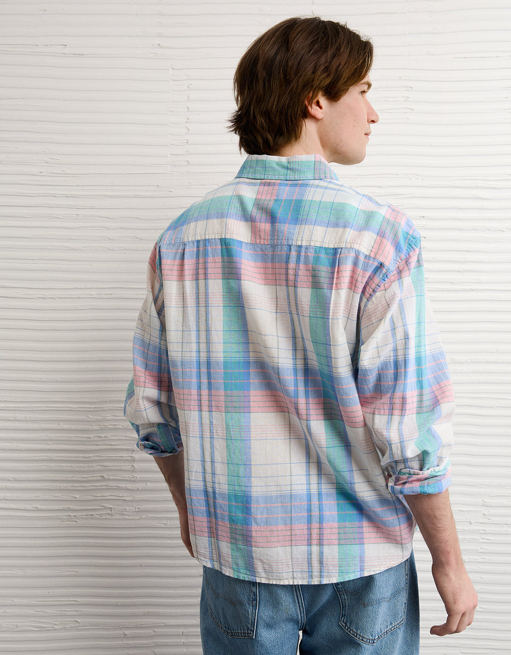 Camisa de lino con ajuste relajado y botones - Generico 0153_3087_529_ob
