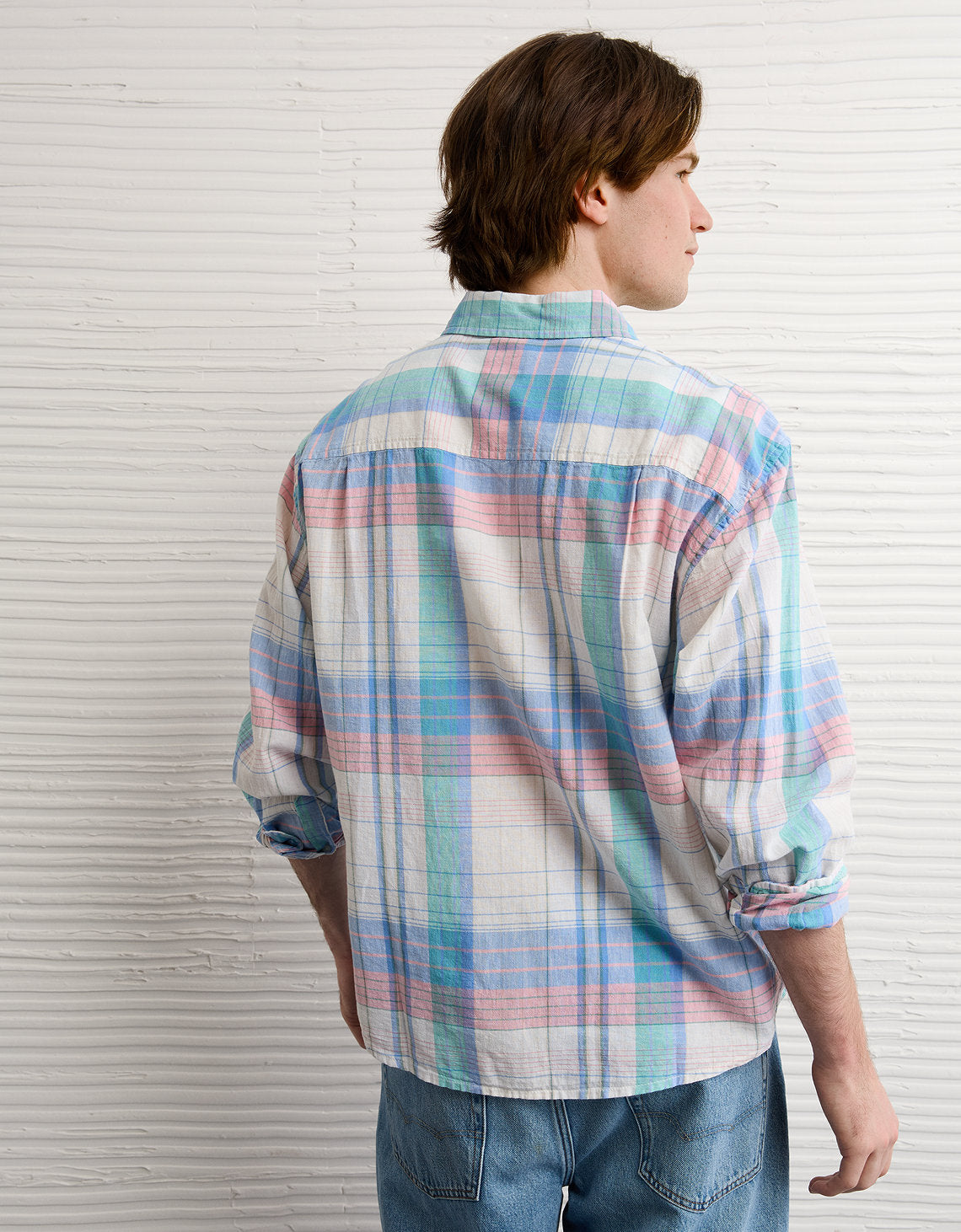 Camisa de lino con ajuste relajado y botones - Generico 0153_3087_529_ob