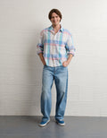 Camisa de lino con ajuste relajado y botones - Generico 0153_3087_529_of