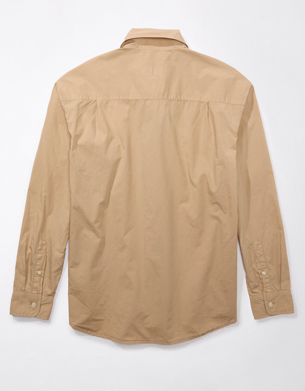 Camisa Ae Oxford con botones - Caqui 0153_6120_204_b
