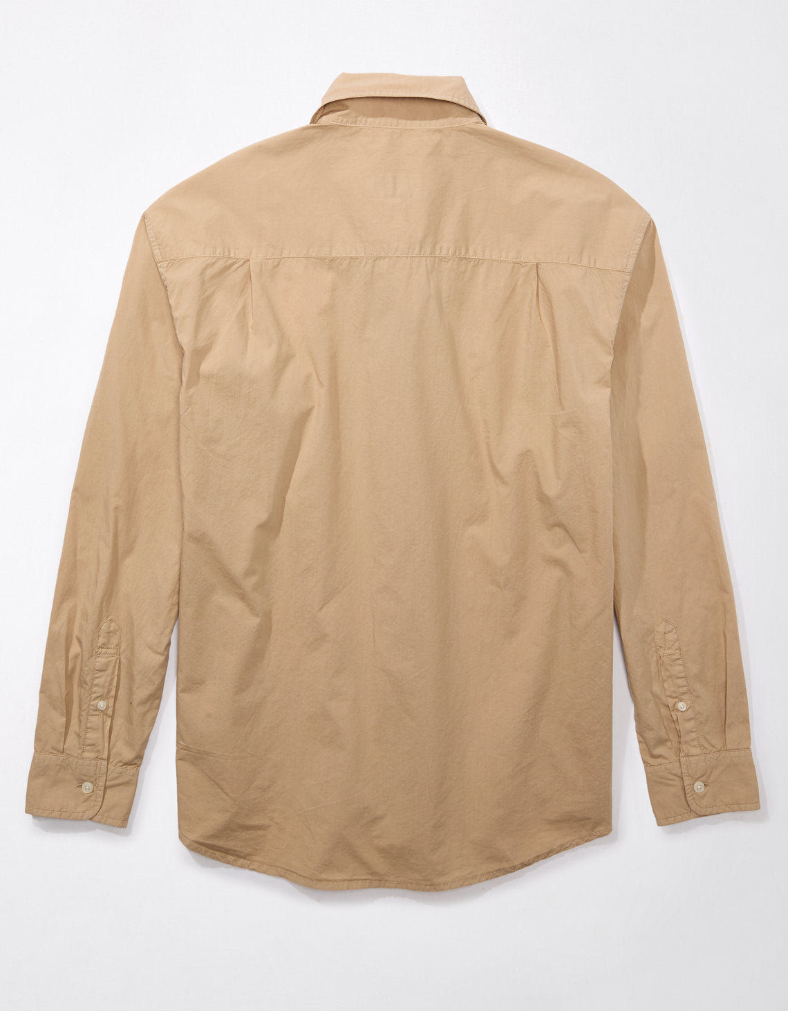 Camisa Ae Oxford con botones - Caqui 0153_6120_204_b