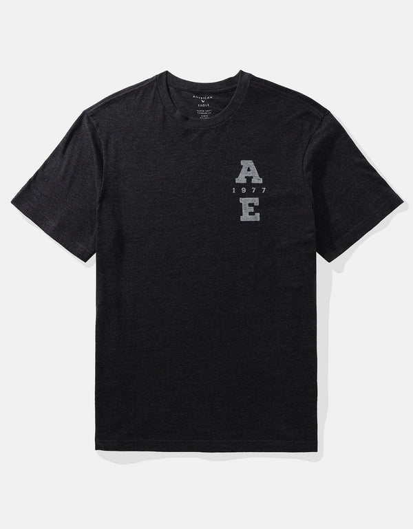 Camiseta con Gráfico Manga Corta Hombre AE - Gris