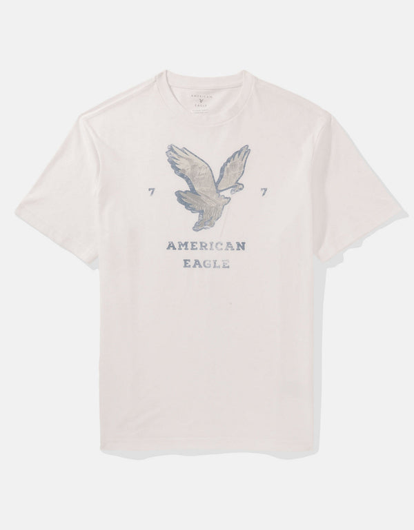 Camiseta con Gráfico Manga Corta Hombre AE - Blanco