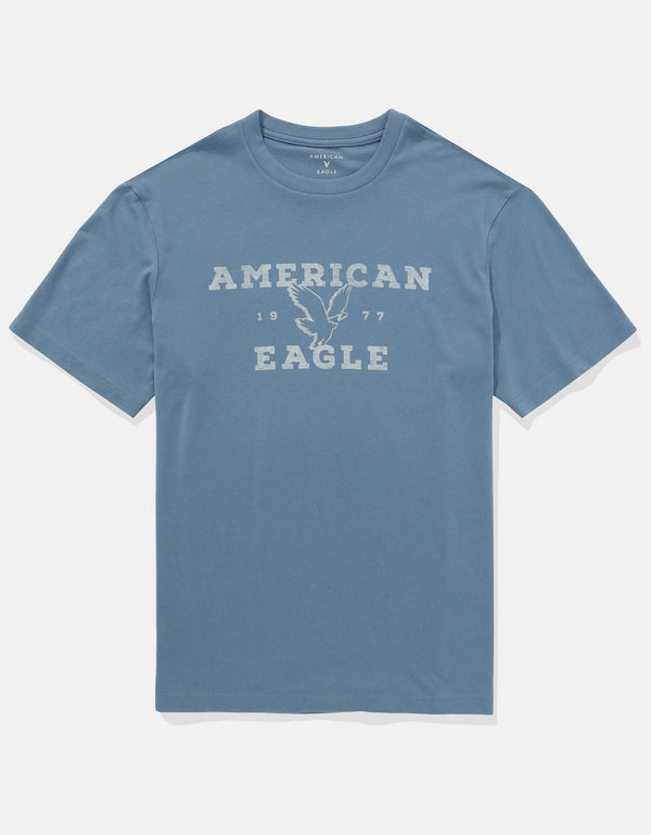Camiseta gráfica con bloques de color de Ae - Azul