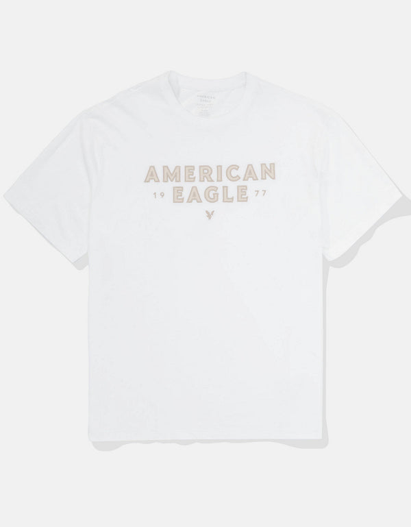 Camiseta con Gráfico Manga Corta Hombre Ae - Blanco
