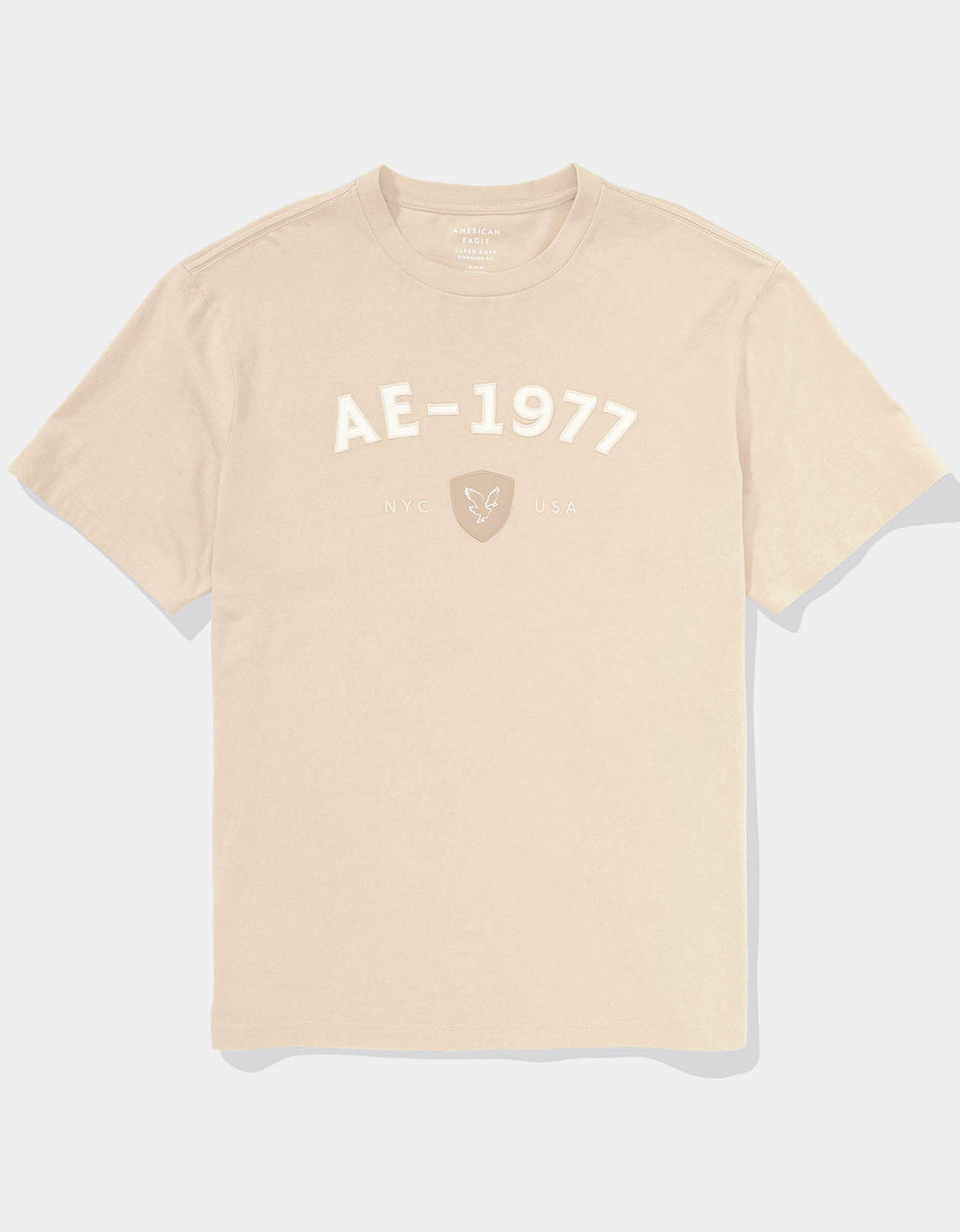 Camiseta con Gráfico Manga Corta Hombre Ae - Caqui 0181_4009_209_f