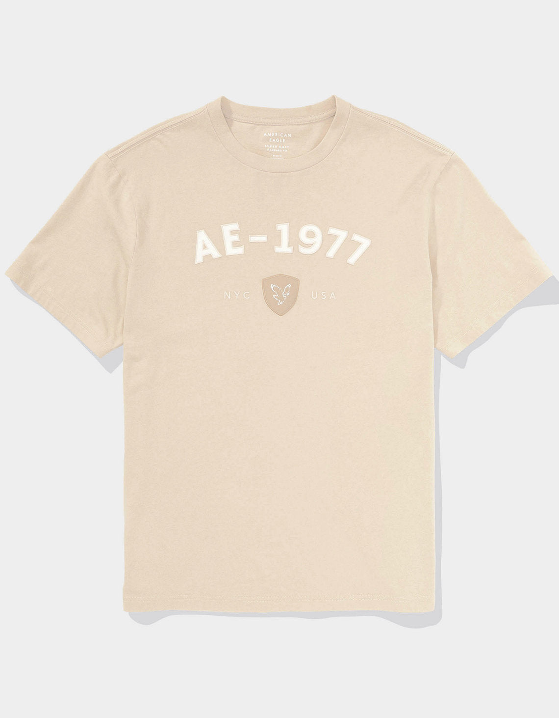 Camiseta con Gráfico Manga Corta Hombre Ae - Caqui 0181_4009_209_f