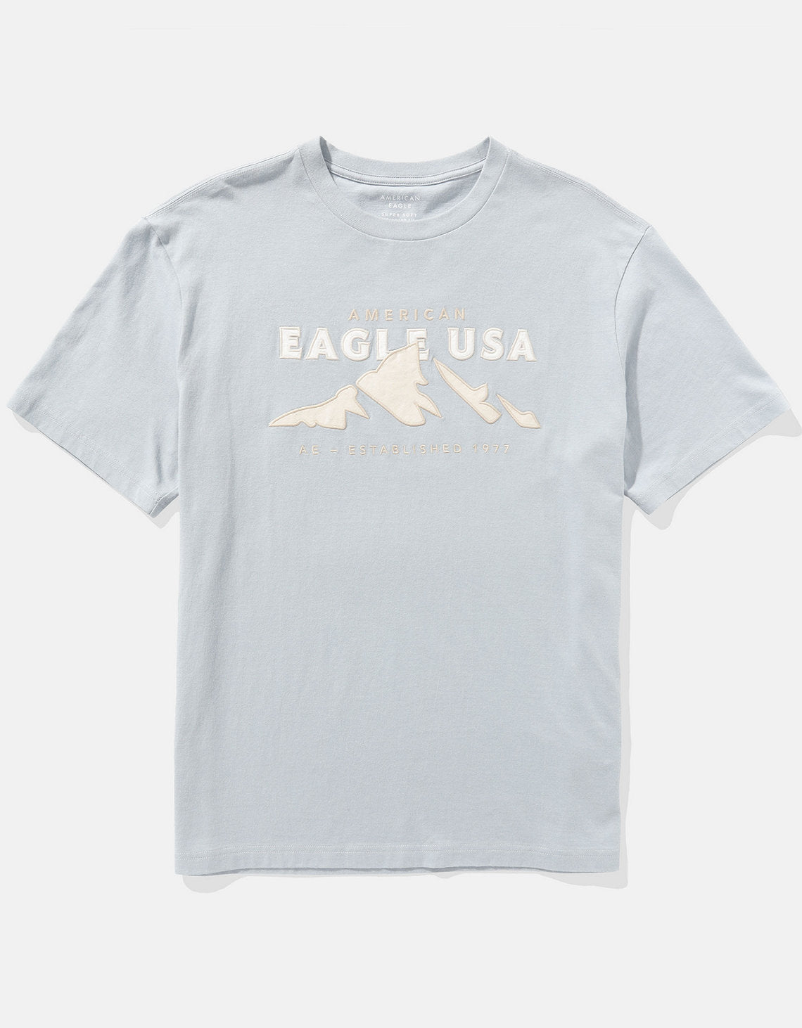 Camiseta con Gráfico Manga Corta Hombre Ae - Azul 0181_4010_401_f