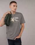 Camiseta con Gráfico Manga Corta Hombre Ae - Gris 0181_4011_006_of